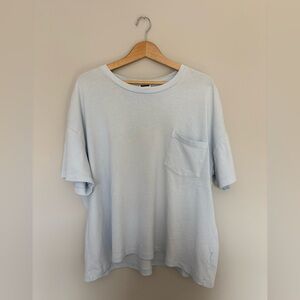 GAP Soft Blue Pocket T-Shirt | 100% Cotton | XL Tall | Soft Casual Basic